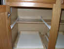 do-it-yourself installing pull out shelves sliding shelf install measuring guide