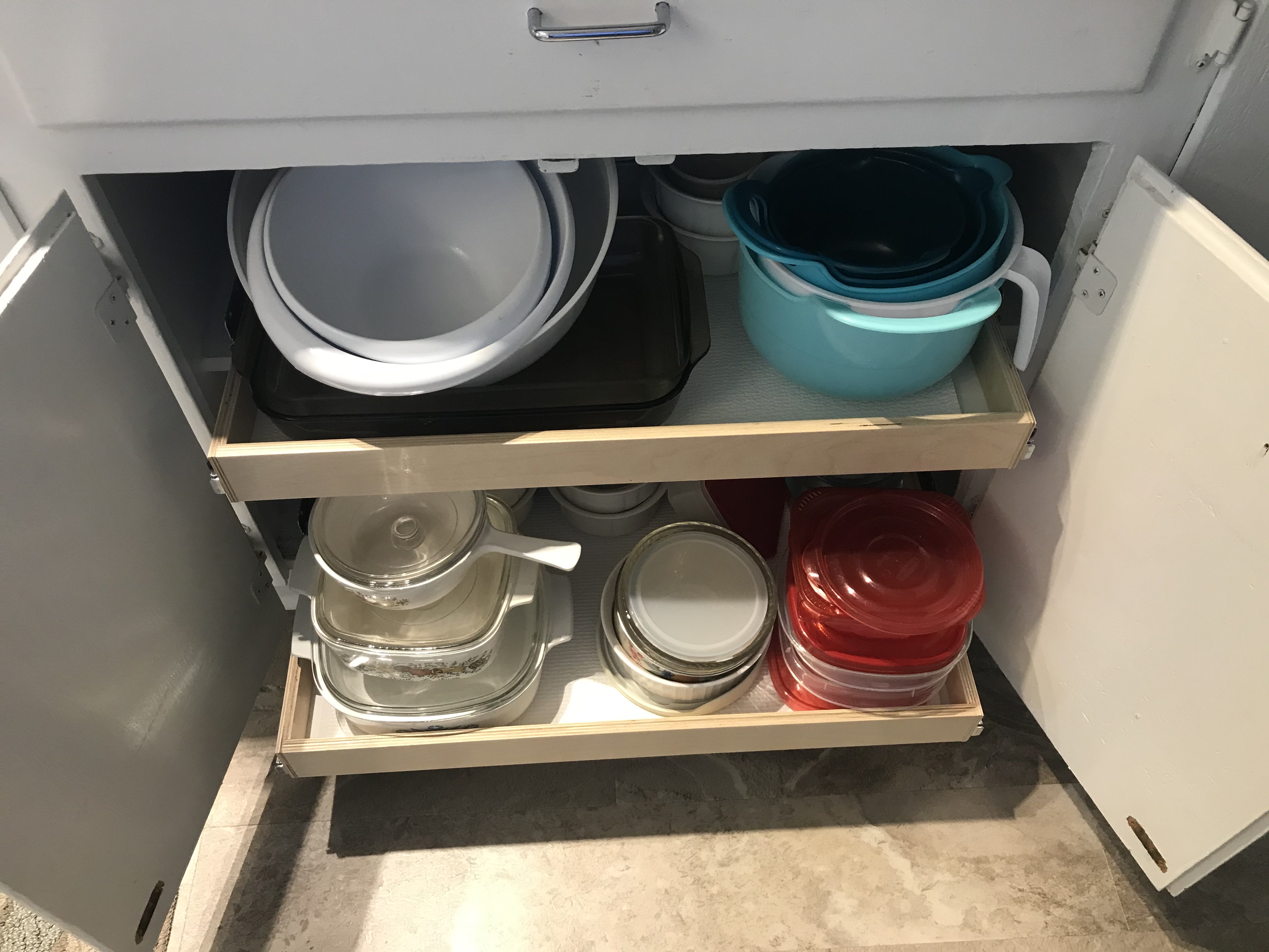 Kitchen Plate Storage Rack Kitchen Cabinet Built-in Pull-out