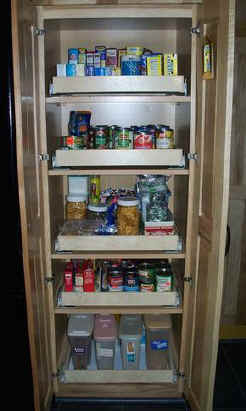 Pull out shelf pantry